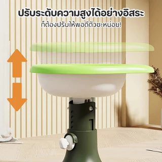 Pet Record ชามอาหารแมว PVC ชามอาหารหมา รูปดอกไม้/ไอศกรีม หมุนได้180° ถอดแยกได้ ป้องกันคอเสีย สำหรับแมวและสุนัข