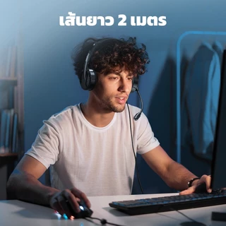 Rapoo H101 Wired Stereo Headset หูฟังสเตอริโอพร้อมไมค์ JACK 3.5 MM