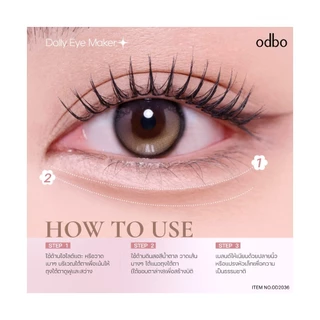 ODBO Dolly Eye Maker 0.5+0.2g (OD2036) โอดีบีโอ ปากกาดอลลี่อาย 2in 1 หัวซิมเมอร์เล็ก เขียนง่าย เขียนลื่น