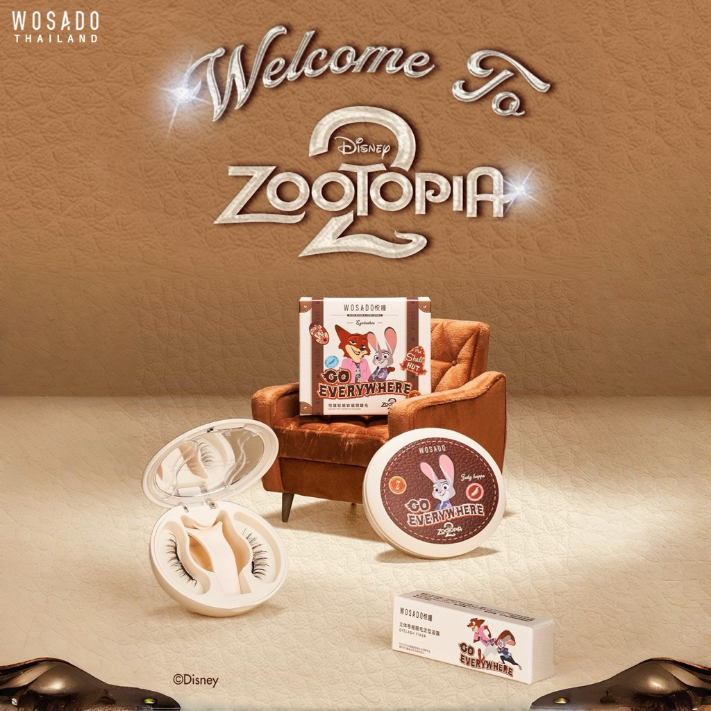 New ! Wosado x Zootopia  collection🦊ขนตาแม่เหล็กรุ่นใหม่
