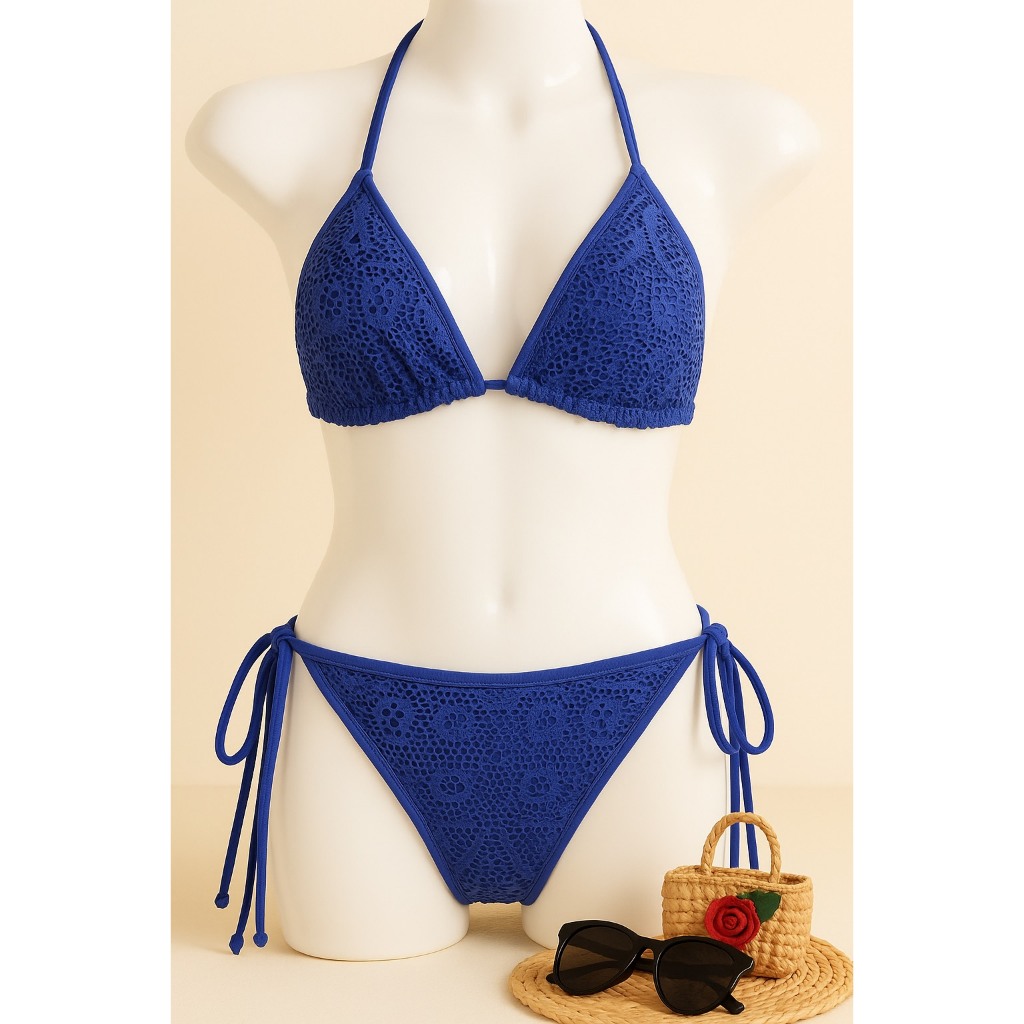 New ชุดว่ายน้ำบิกินี่ แฟชั่นเกาหลี ผ้าเนื้อดี พร้อมส่ง #มีฟองน้ำ 2 - รูปที่ 4