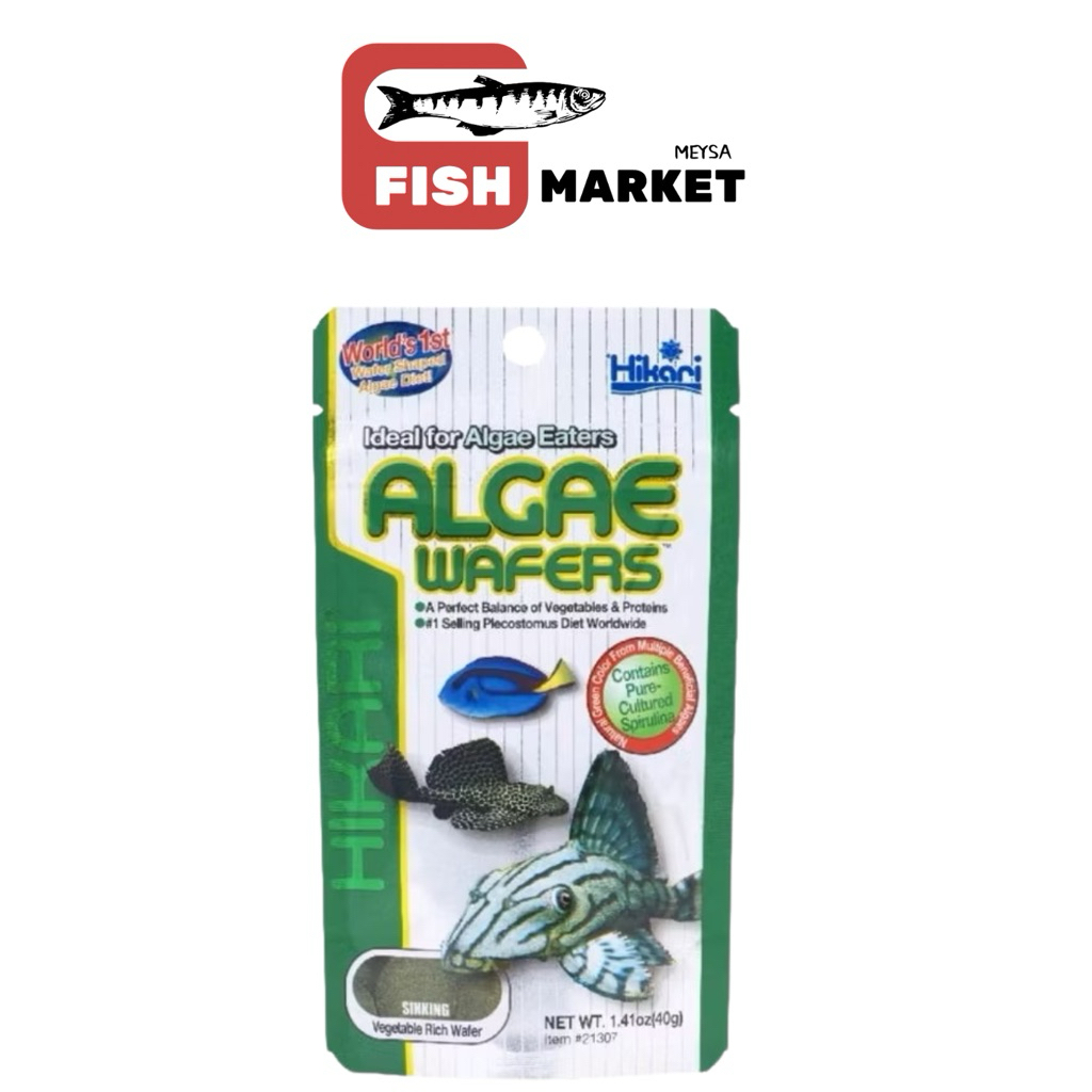 Hikari Algae Wafers - อาหารสำหรับปลากินตะไคร่ แผ่นกลม เม็ดจม 40g.