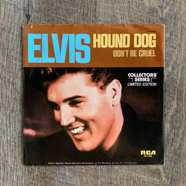 แผ่นเสียง Elvis Presley - Hound Dog vinyl lp 7”(VG+)