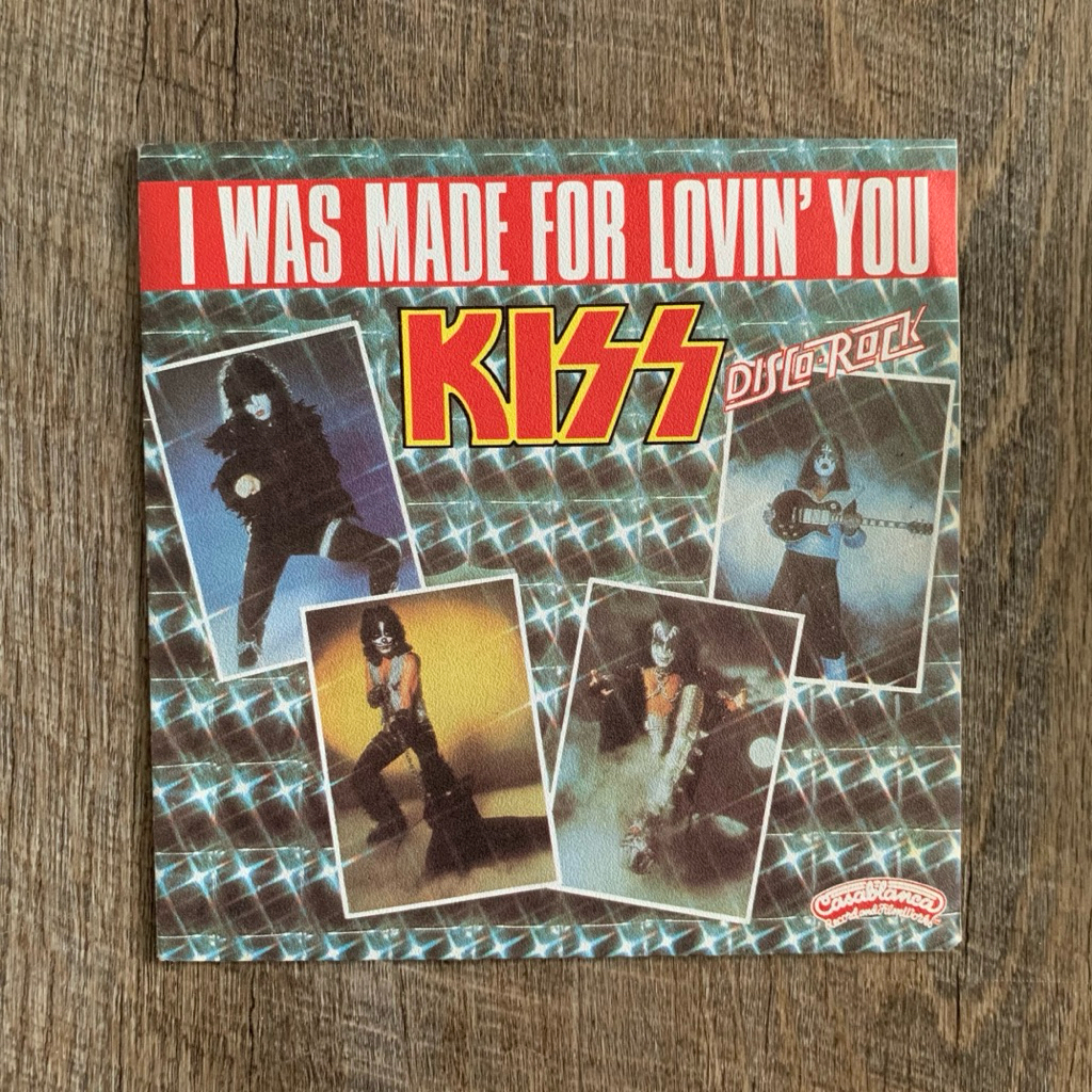 แผ่นเสียง Kiss - I was made for loving you vinyl lp 7”(VG+)