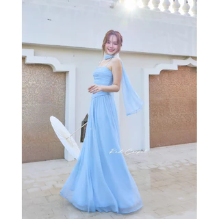 🏷️Red Carpet Maison De Amee Dress ชุดเกาะอก+ผ้าคาดคอ เดรสเกาะอก ชุดออกงาน ชุดเพื่อนเจ้าสาว ราตรี เรียบหรู ไปงานแต่ง
