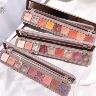LAMEILA พาเลทยาว อายแชโดว์ 9 สี เนื้อดินน้ำมัน สีสวย ติดทน กันน้ำ เนื้อกลิต​เตอร์​