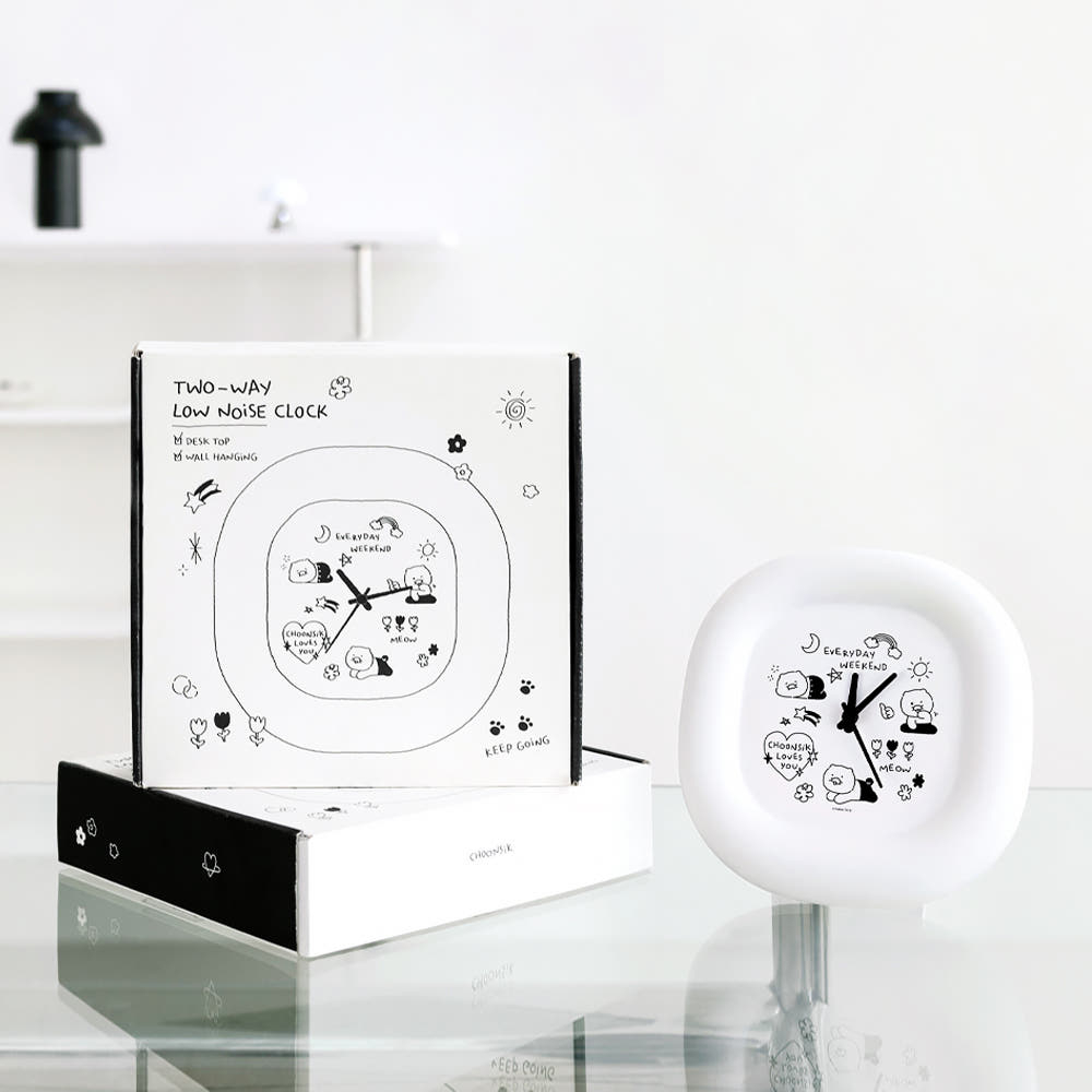 🕒พร้อมส่ง Kakao Friends Doodle Desk Clock – Choonsik นาฬิกาตั้งโต๊ะ