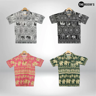 THE ROOM'S - เดอะรูม เสื้อช้าง ผลิตในไทย 100% เสื้อฮาวาย โคตรนุ่ม แขนสั้น ผ้าดีมาก รวมช้าง