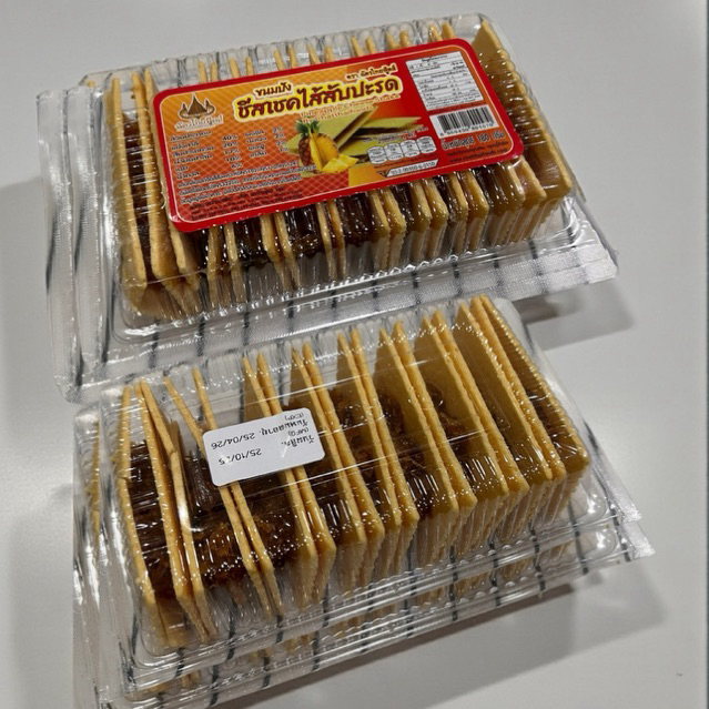 ขนมปังชีสเชคไส้สัปรด ขนาดแพค 180 กรัม
