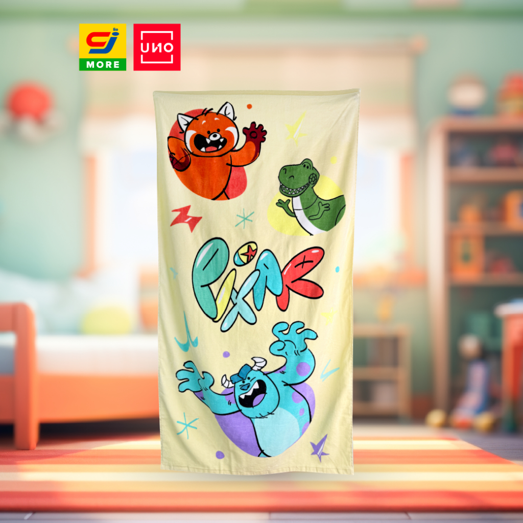 UNO ผ้าเช็ดตัว Disney Pixar ขนาด 70x140 cm. ลิขสิทธิ์แท้
