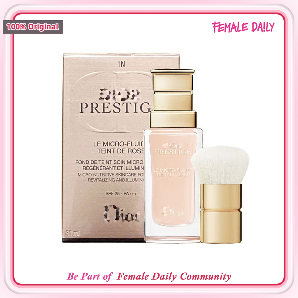 🌹 D Brand Prestige Le Micro-Fluide Teint de Rose รองพื้นเนื้อละเอียด 30ml SPF 25 PA+++ (เฉด 0N และ 1N) 🌟