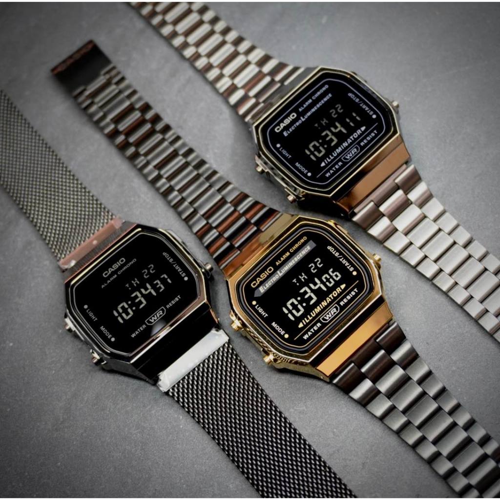 Casio Standard นาฬิกาข้อมือ รุ่น A168WA,A168WEGB,A168WEGM,A168WEHB,A168WG (A168WA-1,A168XES-1B)