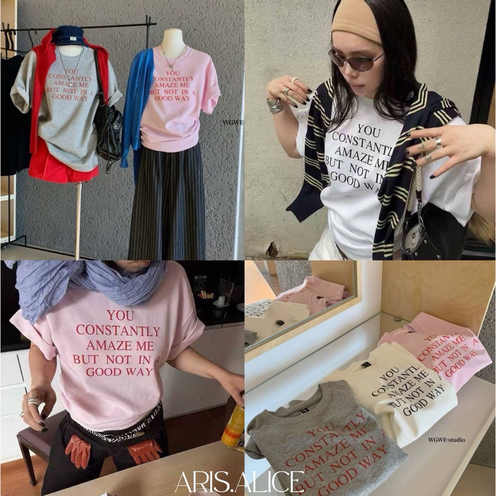 เสื้อยืดโอเวอร์ไซส์ TAG : WG.WE งานสกรีนหน้า ผ้าดี ใส่สบาย แมตช์ง่ายใส่ได้ตลอด ไม่มีตกเทรนแน่นอนค่ะ