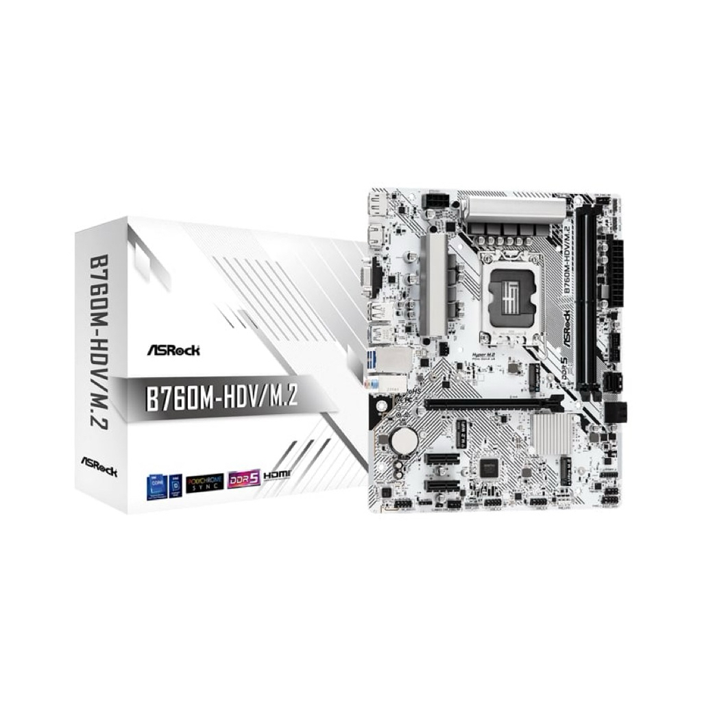 ASRock  B760M-HDV/M.2 DDR5 (เมนบอร์ด) LGA 1700
