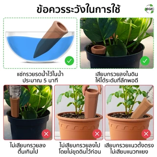 SGE กรวยรดน้ำต้นไม้ ดินเผา หัวหยดน้ำอัตโนมัติ รุ่น CPW วัสดุดินเผาแท้ ทนแดดทนฝน สินค้าคุณภาพ
