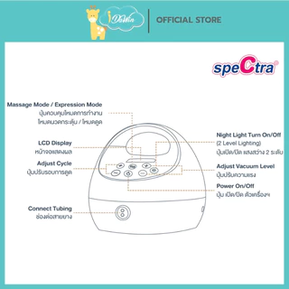Spectra S1 Plus เครื่องปั๊มนมไฟฟ้าเกรดโรงพยาบาล มีโหมดนวดกระตุ้นน้ำนม ประกันตัวเครื่องศูนย์ไทย 1 ปี