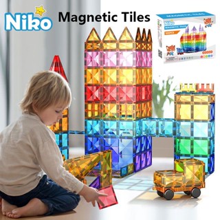 NIKO ชุดบล็อกแม่เหล็กเสริมพัฒนาการ ไม้บล็อกแม่เหล็กชิ้นใหญ่ …