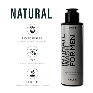 BOND Men's Intimate Wash บอนด์ ผลิตภัณฑ์ทำความสะอาดเฉพาะที่สำหรับผู้ชาย 130ml (Natural)