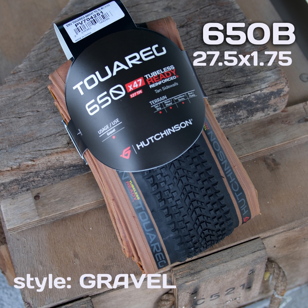 ยางนอก กราเวล เสือภูเขาทางเรียบ HUTCHINSON TOUAREG 27.5x1.75 [650x47B]
