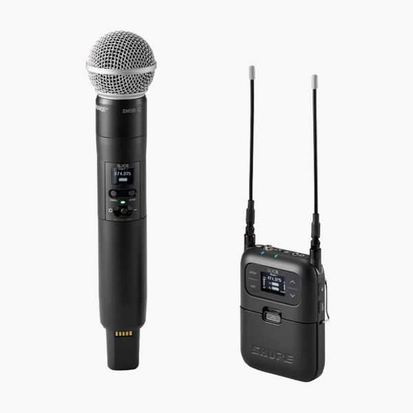 SHURE SLXD25/SM58-M55 ชุดไมค์ลอยดิจิตอล มือถือเดี่ยว แบบ UHF