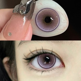 (COD) คอนแทคเลนส์สีขายดี ใหม่ล่าสุด คอนแทคเลนส์สีชมพูม่วงธรร…