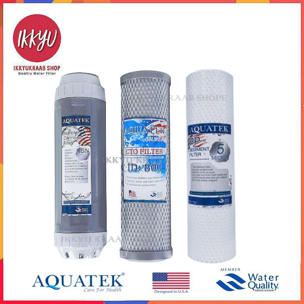 ชุดไส้กรอง Aquatek 3 ขั้นตอน 10 นิ้ว