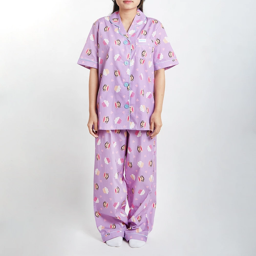 PAUL FRANK ชุดนอนกางเกงขายาวใส่ได้ทั้งชายและหญิง JULIUS CUPCAKE PANTS SET