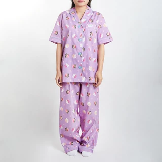 PAUL FRANK ชุดนอนกางเกงขายาวใส่ได้ทั้งชายและหญิง JULIUS CUPCAKE PANTS SET