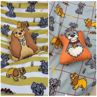 🔥พร้อมส่ง🔥 ส่งไวจนตกใจ‼️✨ชุดหมอนอิง+ผ้านวมขนาด 3.5ฟุต 50×60นิ้ว Disney & Sanrio มีหลายลาย💝 ของขวัญ ปัจฉิม แท้💯✨‼️
