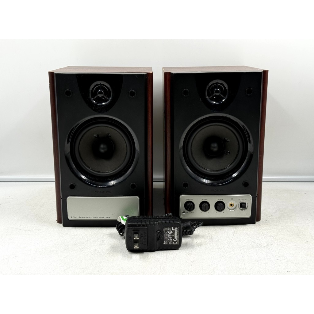 BH68 ลำโพงญี่ปุ่นมือสอง 1 คู่ CREATIVE INSPIRE MONITOR M85-D Woofer 3.5 นิ้ว Size ตู้ 15.5x20x24.5CM