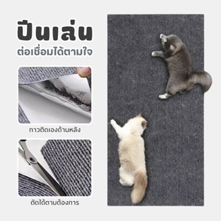 TUBIเสื่อผนังแมว ตัดติดได้เอง เกาะติดแน่นทั้งผนังและโซฟา - เ…