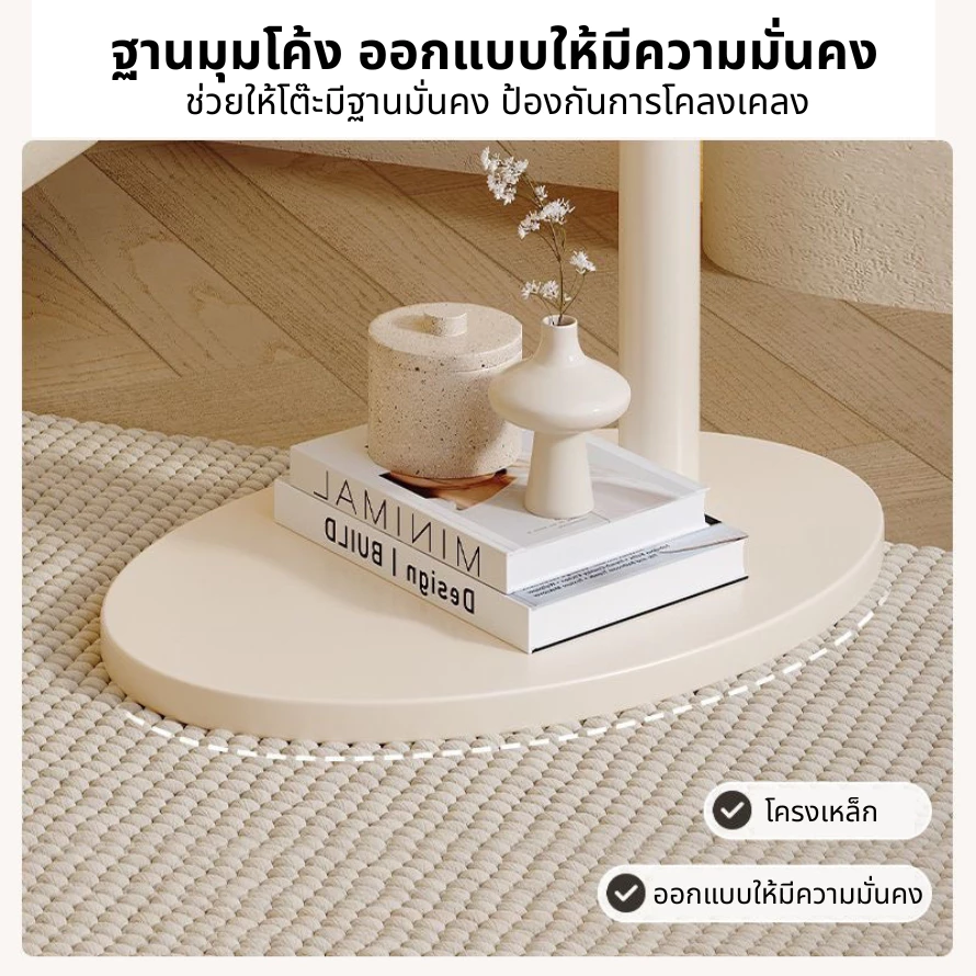 โต๊ะกาแฟ โต๊ะกลางโซฟา 2 ชั้น สไตล์มินิมอล 40/30 ซม thumbnail 5