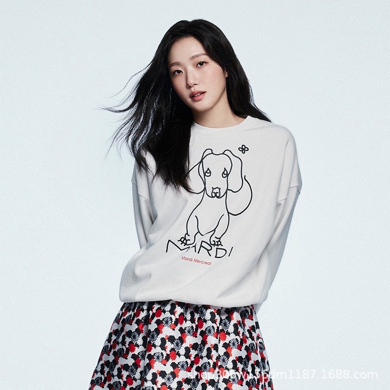 PP119 เสื้อสเวตเตอร์ mardi ลายเส้นหมาดัชชุน