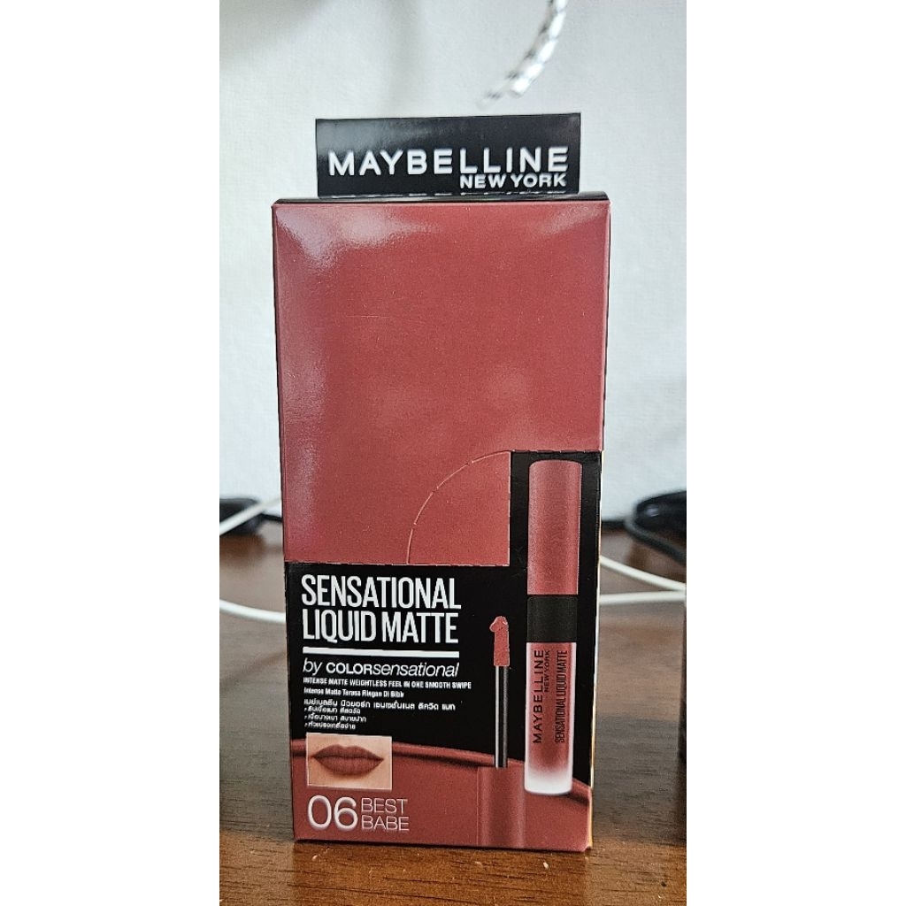[ยกกล่อง 6ชิ้น ] ลิปสติกเนื้อแมทส์ by MABELLINE ลดราคา หมดอายุ 01/26