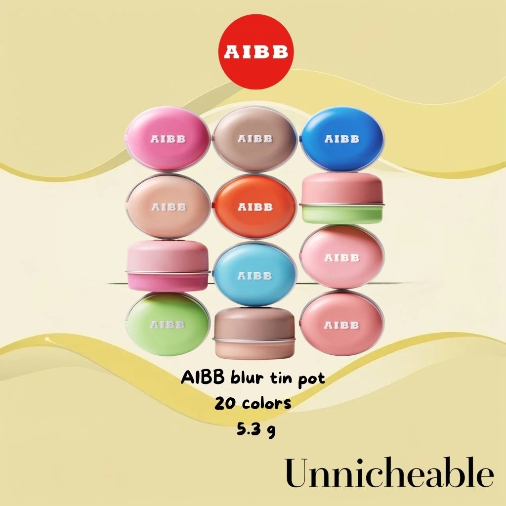 [พร้อมส่ง/ของแท้] AIBB blur tint pot 20 สี ทาได้ทั้งปากและแก้ม