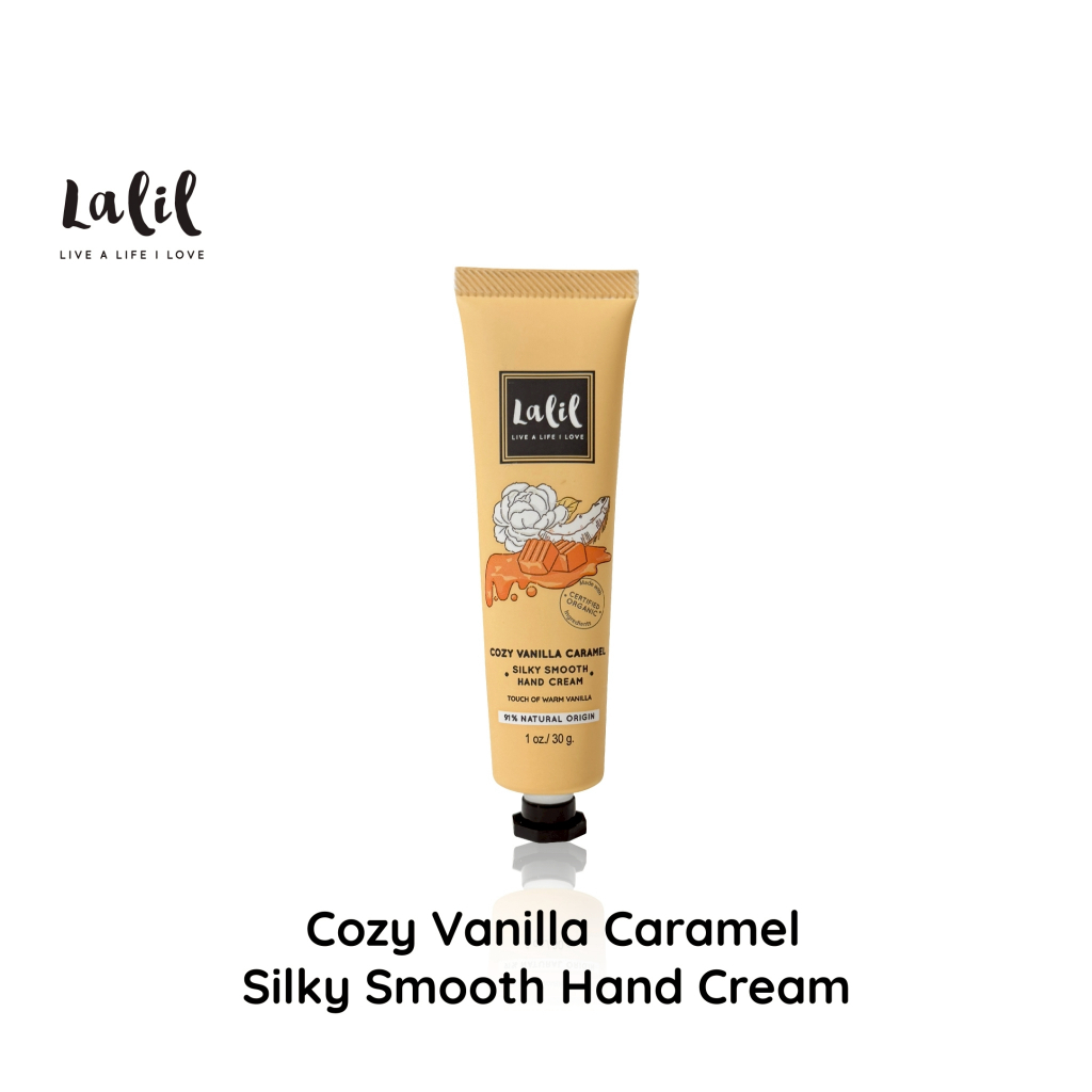 (New Arrival) LALIL Cozy Vanilla Caramel Silky Smooth Hand Cream 30g (ครีมบำรุงผิวมือนุ่ม หอมหวานอบอุ่น)