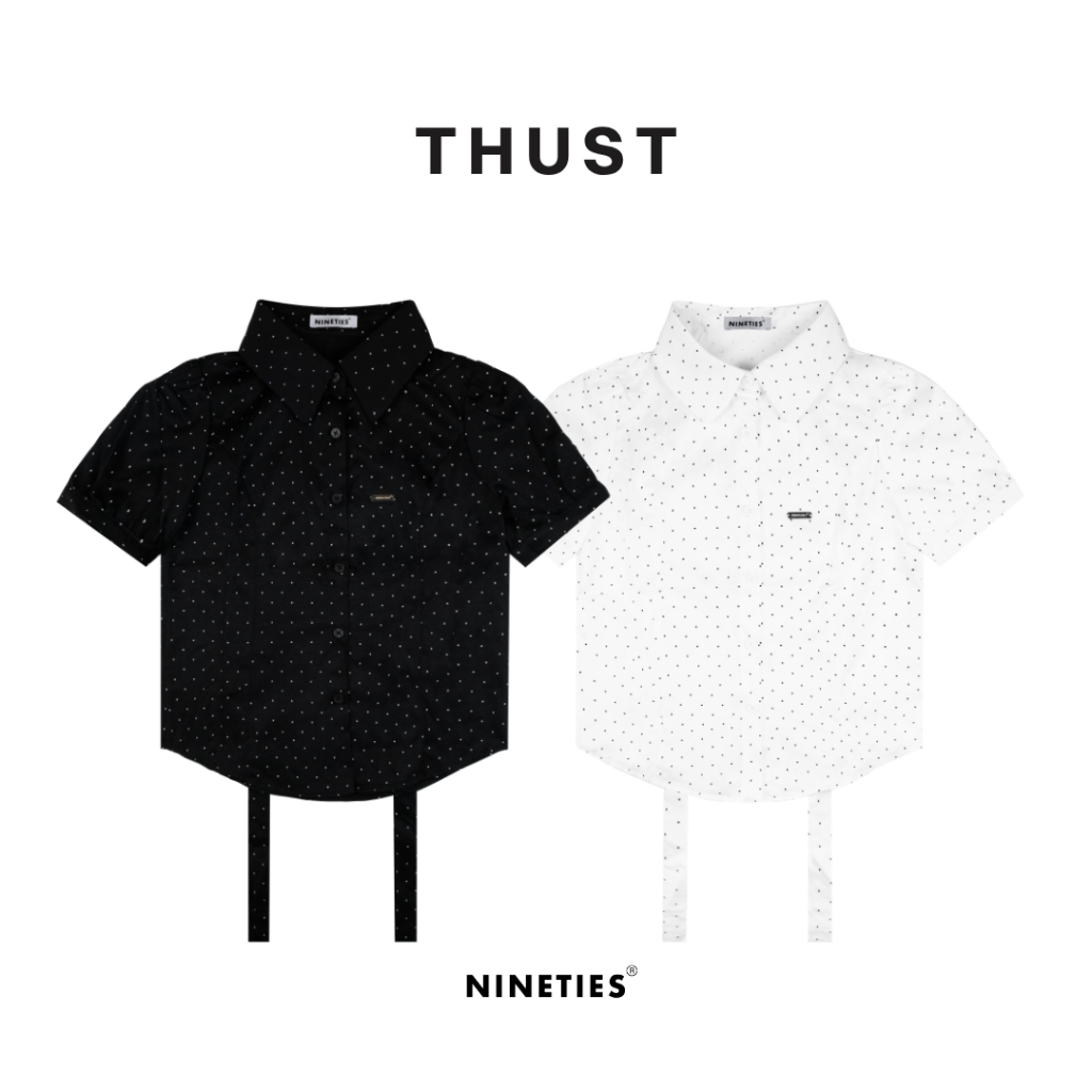 Nineties Design : Jean Collection Shirt เสื้อเชิ้ตแขนสั้น ผูกหลัง รุ่น Thust