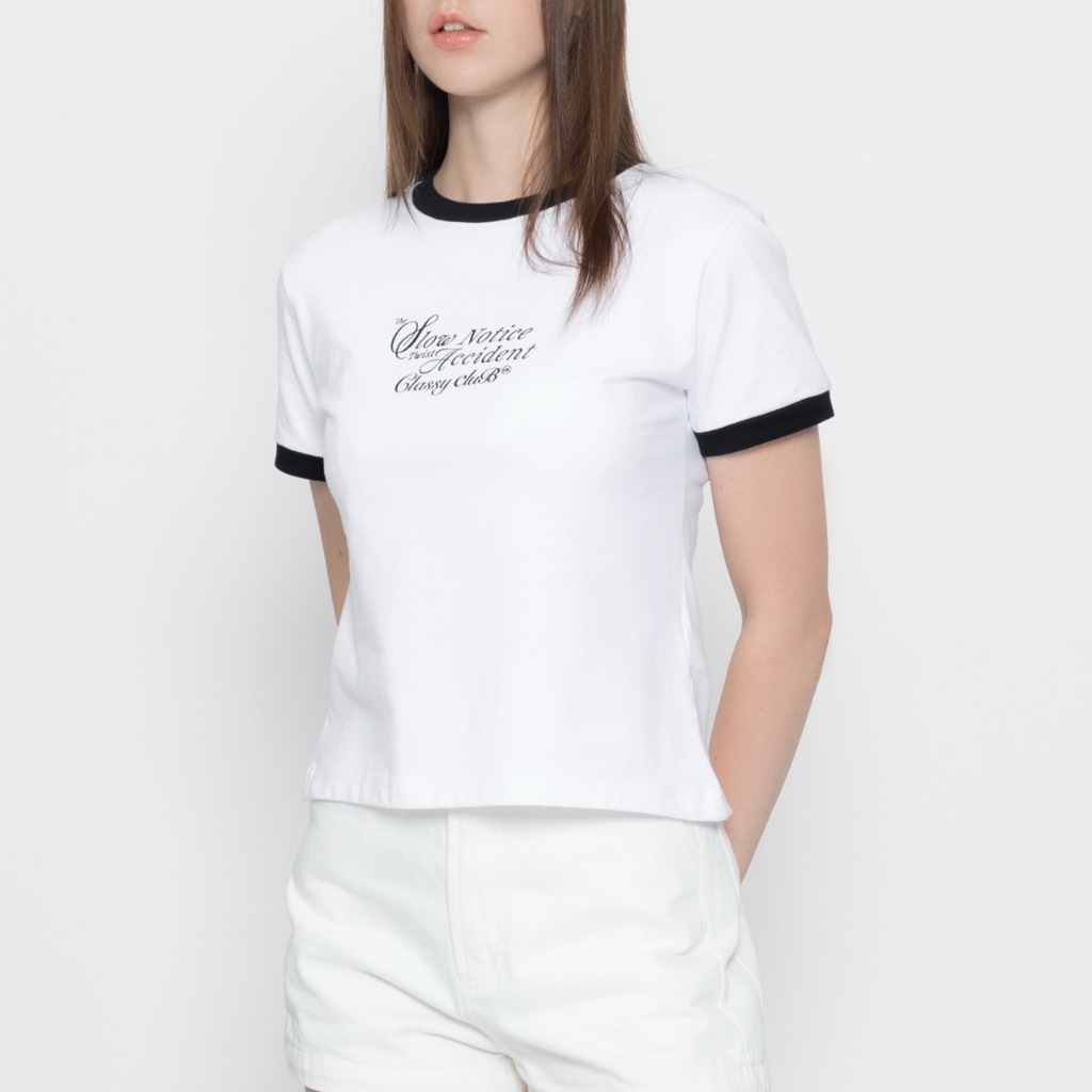 Classy Club - เสื้อยืด เเขนสั้น รุ่น Twist Ringer Baby Tee - รูปที่ 3