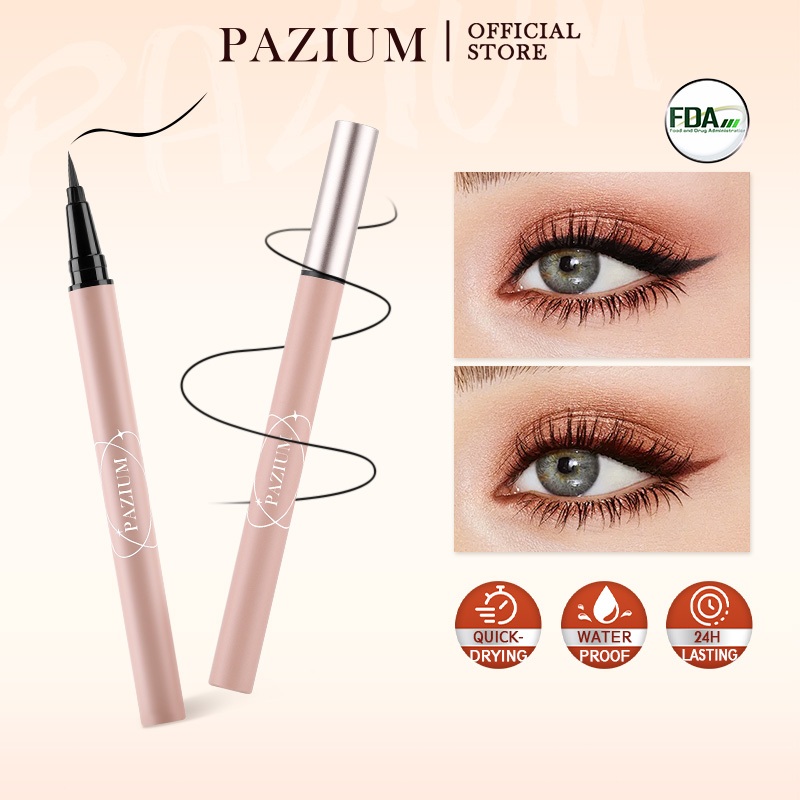 PAZIUM FDA อายไลเนอร์ อายไลเนอร์กันน้ำ แบบแห้งเร็ว Eyeliner อายไลเนอร์หัวปากกา กันน้ำ กันเหงื่อ