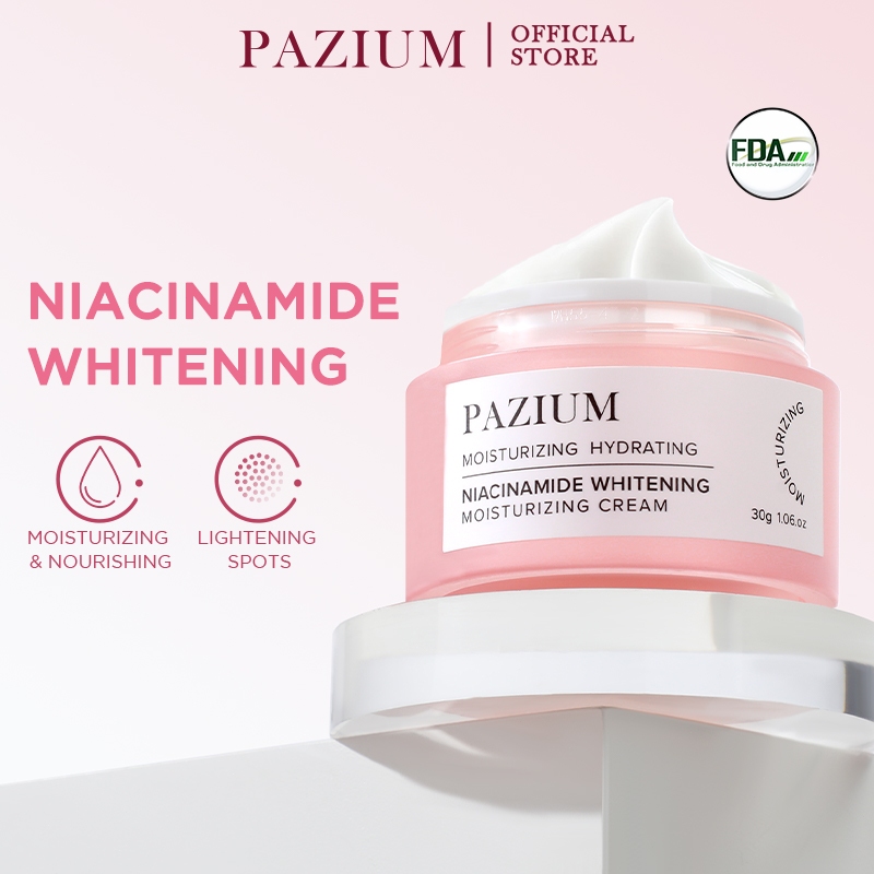 PAZIUM FDA ครีมหน้า Cream【ซื้อ 1 แถม 1】หน้าขาว กระจ่างใส ความชุ่มชื้น 30g