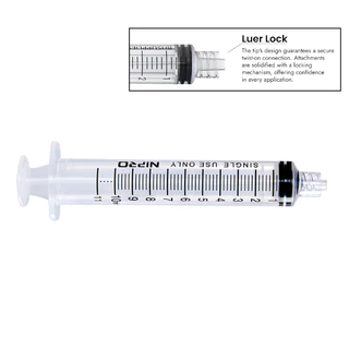 Syringe Nipro ไซริงค์ ขนาด 1 3 5 10 20 50 ml (แพ็ค 1 ชิ้น) หลอดฉีดยา LS,LL,LDS (Low Dead Space)