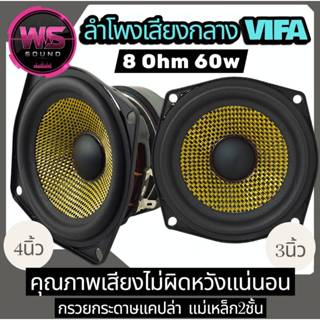 ลำโพงเสียงกลางVIFA 4นิ้ว 8ohm60Wคุณภาพเสียงที่มาพร้อมความดัง…