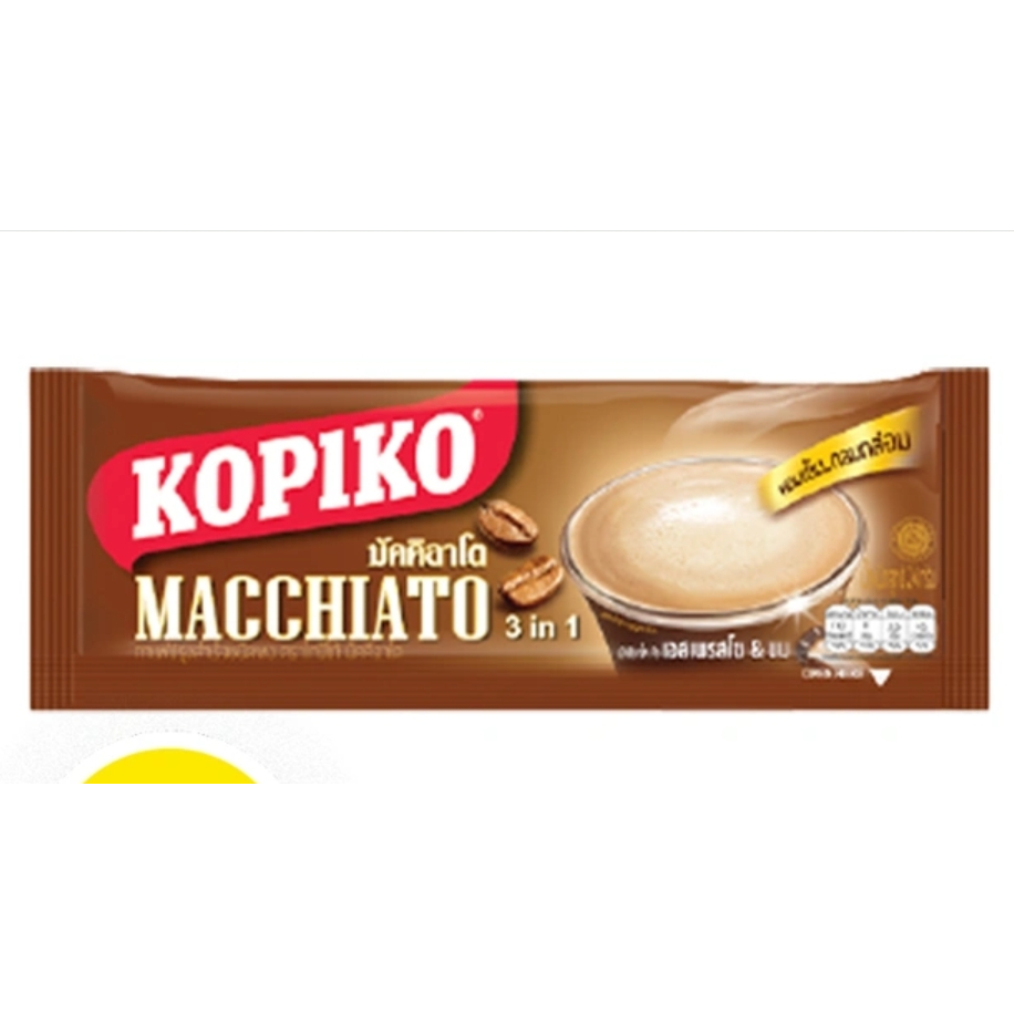 แยกซองขาย ขั้นต่ำ3ซอง  โกปิโก้ มัคคิอาโต กาแฟปรุงสำเร็จชนิดผง