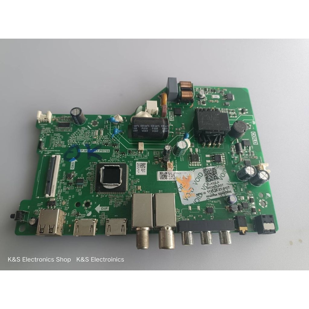 Mainboard Hisense รุ่น 32A3100G พาร์ท TP.MS3663T.PB704 อะไหล่แท้/ของถอดมือสอง รับประกันสินค้า 30 วัน