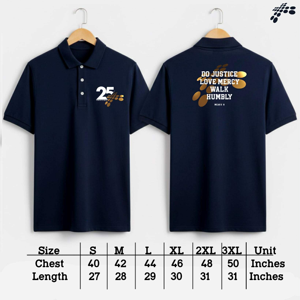 เสื้อโปโล ฉลองครบรอบ 25 ปีงานรับใช้ดิสคัฟเวอร์ | Pastor Steve Cioccolanti