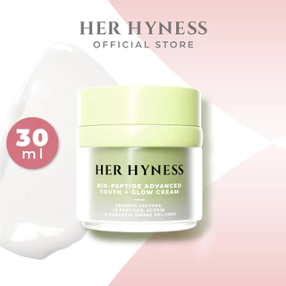 HER HYNESS BIO-PEPTIDE ADVANCED YOUTH + GLOW CREAM ครีมเปปไทด์+โกรทแฟคเตอร์ ลดริ้วรอย ฝ้ากระ 30มล.