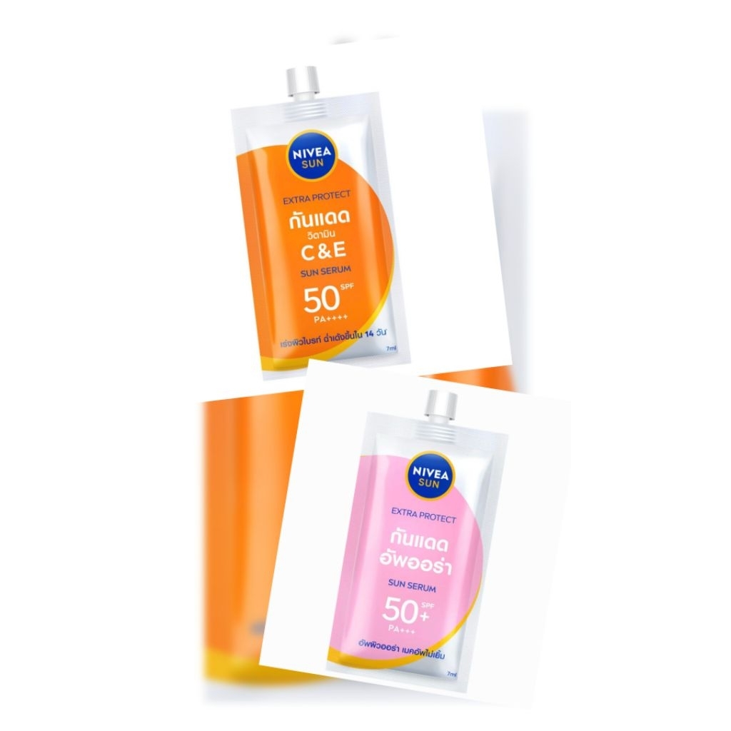นีเวีย ​ Nivea​ นีเวียซัน​ ครีมกันแดด​ แบบซอง C&E // ไพรเมอร์ (7 มล. x6ซอง)