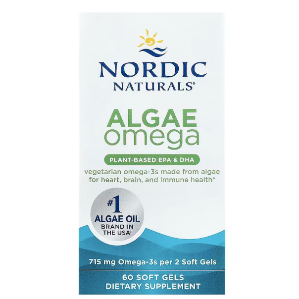 Nordic Naturals Vegan 100% Omega-3 Algae โอเมก้า 3 จากสาหร่าย Plant-Based