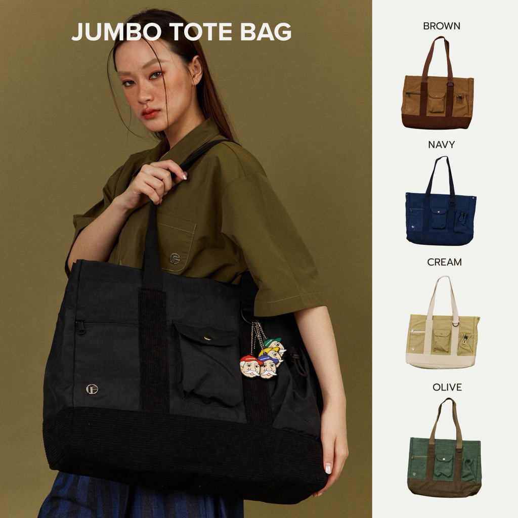Jumbo Tote Bag By Grandfather
