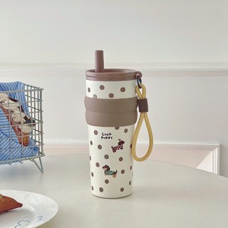 แก้วสแตนเลส 316 ลายการ์ตูน แก้วเยติ เก็บความร้อน–เย็น แก้วกา…